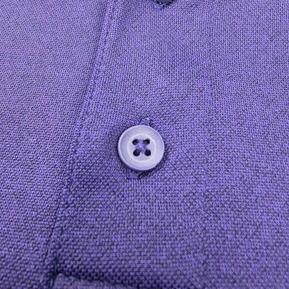 Clemson Tigers Shirt Mens Medium Purple NCAA Football Polo Champion Wicking - Picture 12 of 16